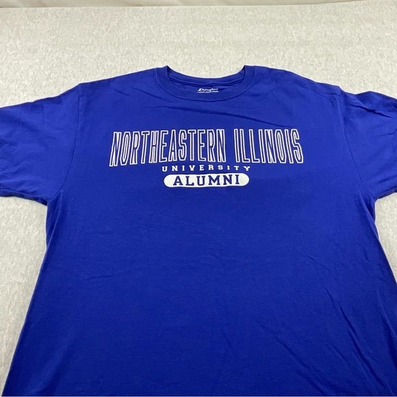CHAMPION NORTHEASTERN ILLINOIS UNIVERSITY ALUMNI MEN’S T-SHIRT LARGE BLUE - Picture 4 of 11